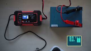 12V Intellegent Pulse Repair Charger Charging test Unboxing [upl. by Akinas]