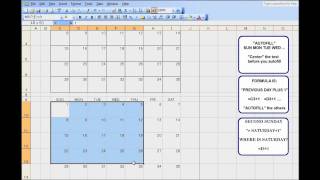 3 Month Calendar Template for Excel  An exercise to teach kids Excel [upl. by Argile633]