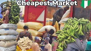 Cheapest and Largest Foodstuffs Market in Lagos Nigeria  Food Market [upl. by Wakeen]