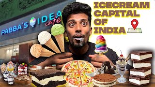 Eating EVERY ITEM on the menu🥶  pabbas ice cream🍦  Mangalore [upl. by Zelten]