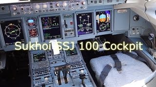 Sukhoi Superjet 100 Cockpit in detail [upl. by Ballinger]