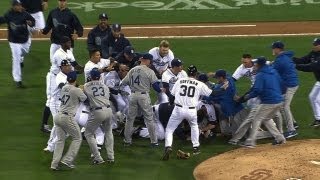 Dodgers Padres start melee at Petco Park [upl. by Lupiv]