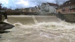 Bischofszell TG Sitter führt Hochwasser [upl. by Eenafets]