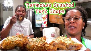 Parmesan Crusted Baked Pork Chops  Easy Peasy Recipe  He LOVED Them [upl. by Sturges223]