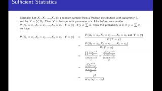 Sufficient Statistics [upl. by Jason]