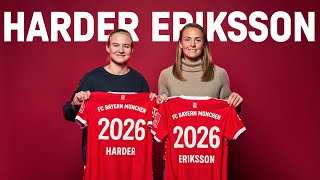 FC Bayern verpflichtet Pernille Harder und Magdalena Eriksson [upl. by Hgeilyak]