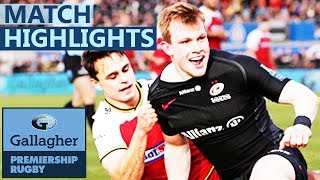 Saracens 3617 Northampton  Sarries Hit 6 With Maitland Brace  Gallagher Premiership  Highlights [upl. by Lennon275]