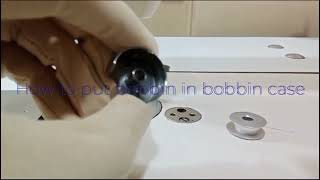 How to Properly Insert Bobbin into Bobbin Case for Beginners [upl. by Adnawyek]