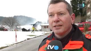 Herisau Vollbrand in Kuhstall [upl. by Korff]