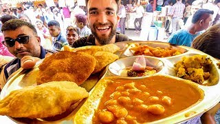 LIVING on 1 INDIAN STREET FOOD for 24 HOURS [upl. by Malik919]