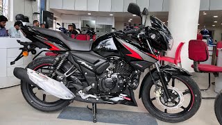 Tvs Apache rtr 160 2v Black 2023 E20 New Model Full Detailed Review In Hindi  Base Model 🖤 [upl. by Anitsirt]