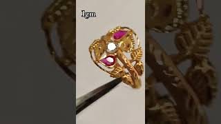 1gm gold rings designs lightweightjewellery trending shots shorts [upl. by Ziul]