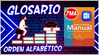 🥇Como Hacer un GLOSARIO en orden Alfabético en Word [upl. by Tyoh]