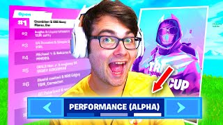 I Competed in the Trio Cash Cup with PERFORMANCE MODE Fortnite Competitive [upl. by Annaujat745]