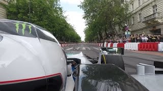 ONBOARD F1 250 kmh Through Budapest City Centre with Valtteri Bottas [upl. by Harv]