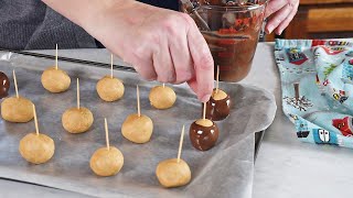 Easy 4Ingredient BUCKEYE Peanut Butter Balls [upl. by Sergei27]