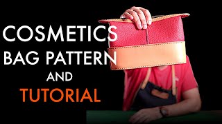 Cosmetics Leather Bag  Tutorial and Pattern Download [upl. by Mcmaster252]