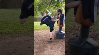 Spinning Back Kick In 3 Steps reelsmmaboxingtaekwondo [upl. by Dorothy]