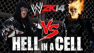 WWE 2K14 S1E10  Undertaker VS Ghost Rider Hell in a Cell Match [upl. by Nibbs410]