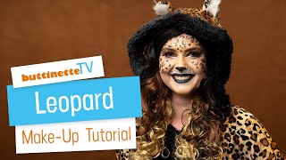 Leopard schminken  buttinette TV MAKEUPTUTORIAL [upl. by Anaj]