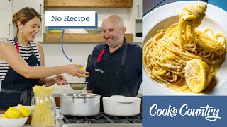 NoRecipe Spaghetti Limone  The Frank Prisinzano Way [upl. by Jestude]