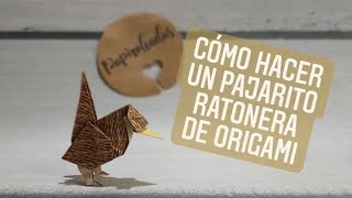 Cómo hacer una pajarita ratonera en ORIGAMI origami pajarito pájaro bird vogel tori passaro [upl. by Alrak621]