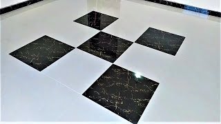 Amazing Techniques  Modern Bedroom Floor Tiles Design  60x60cm Installation process [upl. by Attenor888]