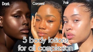 5 Best body lotions that would maintain your complexion  fair caramel and dark skin [upl. by Nolrac512]