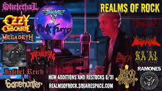 Realms Of Rock Store Update 83124 Ozzy Van Halen Slayer Pink Floyd Vincent Crowley Demoncy [upl. by Attem]