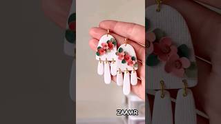 DIY polymer clay earrings makingpolymerclaytrendingviralshortsfeedyoutubeshortsZAAMRwp2wi [upl. by Newell]