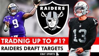 Raiders Rumors Trading Up To Pick 1 In 2024 NFL Draft Cost  Target Michael Penix amp JJ McCarthy [upl. by Teri]