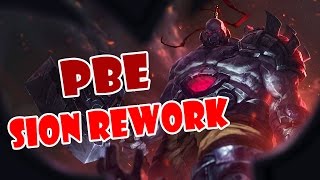 REBORN  REWORK SION  SION JUNGLE  PBE SERVER [upl. by Cassell]