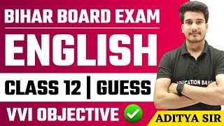 English Class 12 VVI Objective Questions Bihar Board  Important Questions of English Class 12 BSEB [upl. by Cissiee]