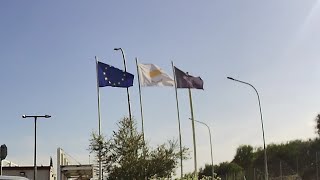 Deryneia border crossing between Northern Cyprus and the Republic of Cyprus near Famagusta [upl. by Eenattirb]