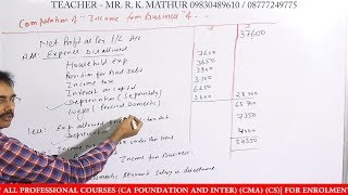 Income from Business Part 4 with Solved sums  Direct tax  Mathur Sir Classes [upl. by Einwahs]