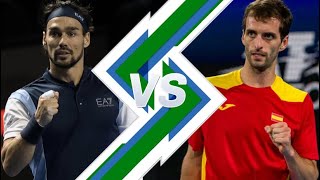 Fabio Fognini vs Albert RamosVinolas  VALENCIA 2023 [upl. by Ahsirahc]