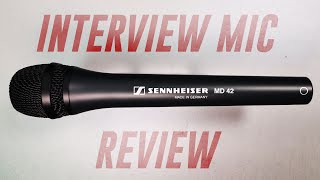 Sennheiser MD42 Interview Mic ReviewTest Compared to EV635a RE50B HMM2 Reporter Interviewer [upl. by Nimesh622]