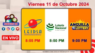 Lotería Nacional LEIDSA y Anguilla Lottery en Vivo 📺│Viernes 11 de Octubre 2024  855 PM [upl. by Nettie73]