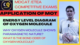 86 Energy level diagram of an oxygen molecule in the Basis of MOT chemistry mcqs for MDCAT ETEA Ex [upl. by Corby]