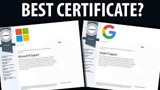 Microsoft vs Google IT Support Certificate  BEST Certificate for IT Support [upl. by Forbes]