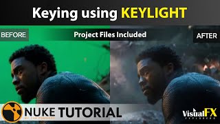 Keying using Keylight Nuke Compositing Tutorial  Avengers vfx Shot [upl. by Handel]