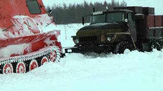 Taimyr 2011 Day 20 Truck in the snow trap [upl. by Alyahc]