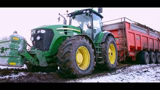 John Deere 7830 Best Sound   Vaia 25 TON [upl. by Tigram593]