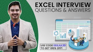 Excel Interview Questions and Answers  Free Excel Course [upl. by Paine]