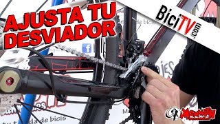 Cómo ajustar un desviador delantero de bicicleta [upl. by Tiraj]