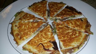 Avocado Black Bean Quesadilla Recipe [upl. by Elenaj]