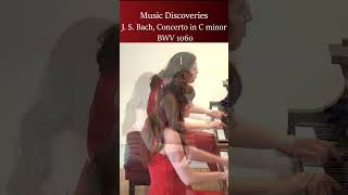 Music Discoveries 39 Bach Concerto for 2 keyboards in C minor pianoduet [upl. by Berard]