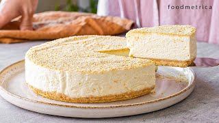 Super Easy NoBake Cheesecake No Egg No Gelatine No Condensed milk [upl. by Vedi]