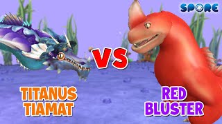 Titanus Tiamat vs Red Bluster The Sea Beast  Titan vs Cartoon S4E2  SPORE [upl. by Doty476]