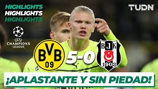 Highlights  Dortmund 50 Besiktas  Champions League 2122  J6  TUDN [upl. by Burgwell]